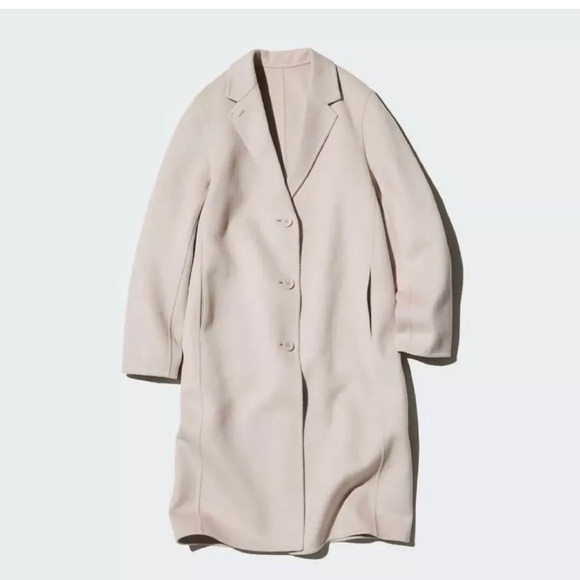 Uniqlo Double Face wool blend Long Coat - Picture 3 of 14